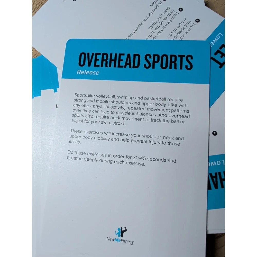 Foam Roller Workout Cards, Instructional Fitness Deck for Women & Men, Beginn...